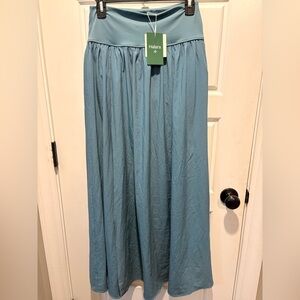 HALARA Women's Maxi Skirt in Soft Blue